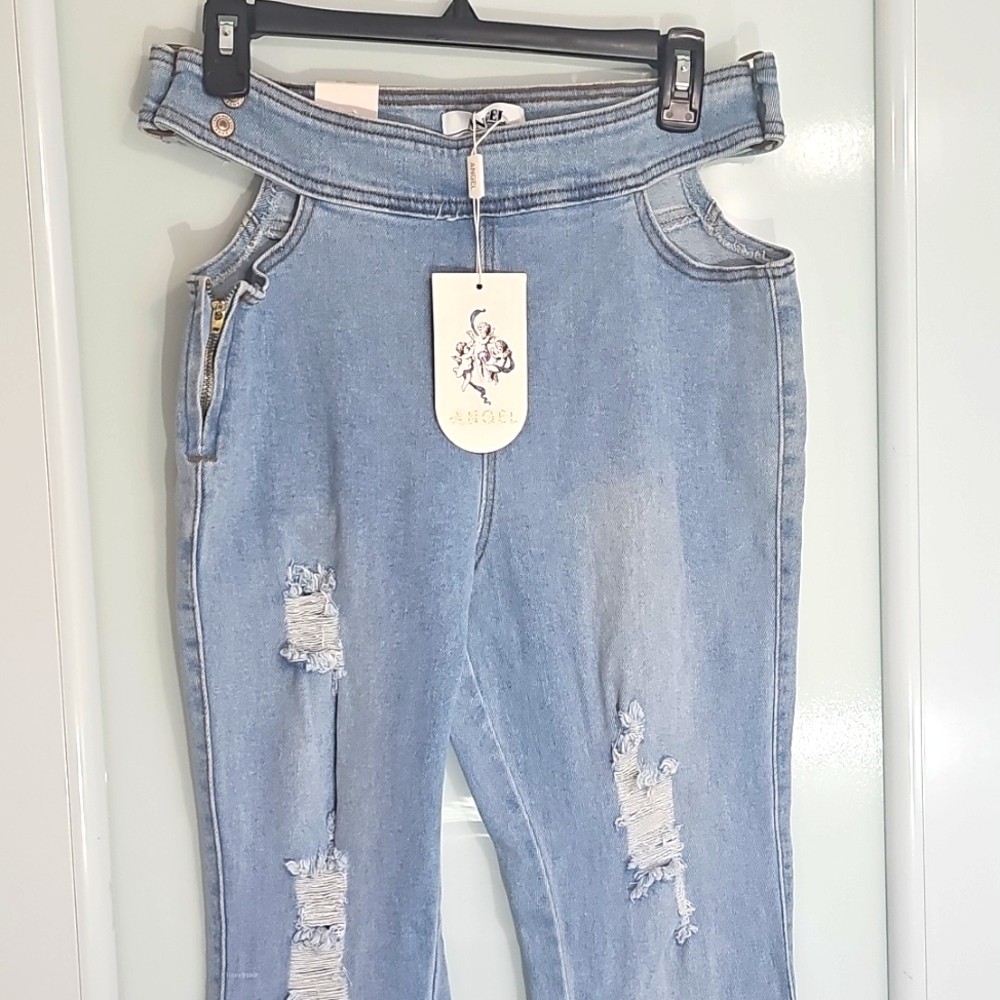 Angel Flare Jeans, Light Wash. Size 15 Junior. New With Tag - Picture 15 of 15